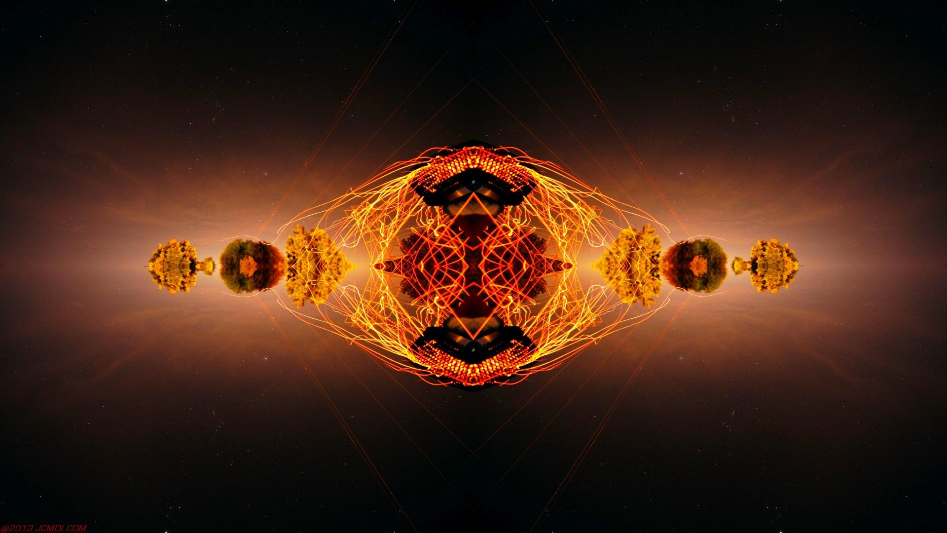 Chimney Sparks Abstract Artwork Timelapse Still Images